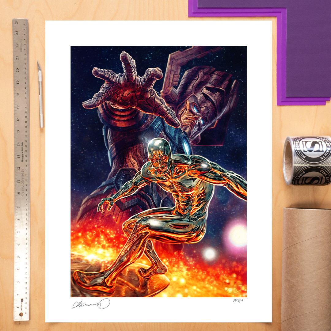 Marvel Galactus and the Silver Surfer Art Print  Exclusive Edition View 1