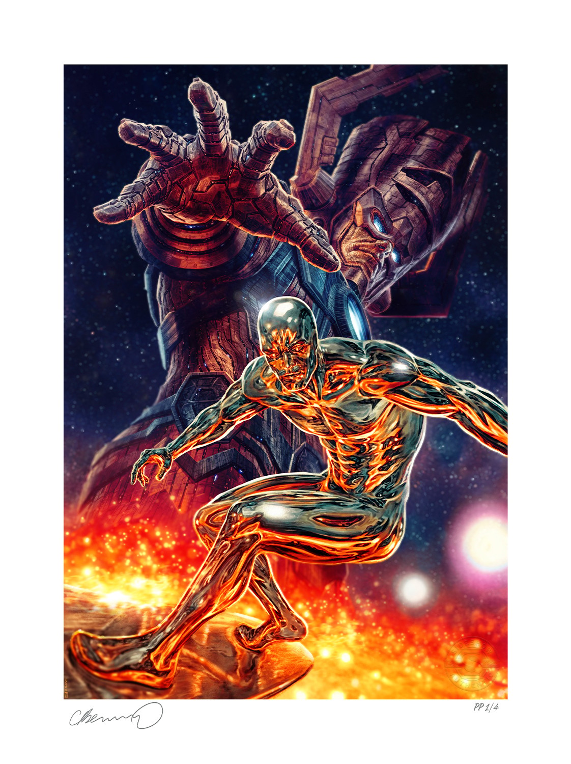 Marvel Galactus and the Silver Surfer Art Print  Exclusive Edition View 6
