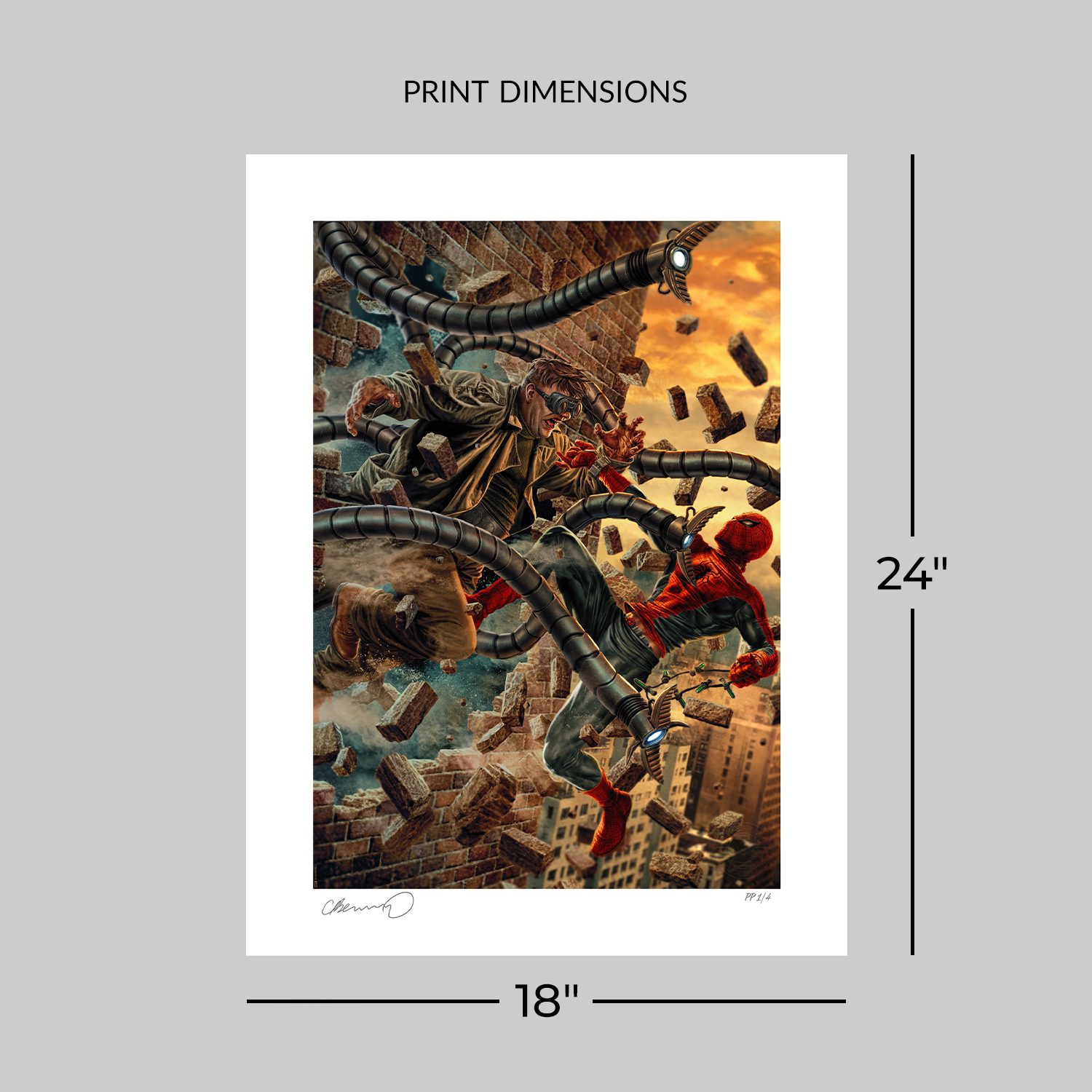 Marvel The Amazing Spider-Man vs Doc Ock Art Print  Exclusive Edition View 2