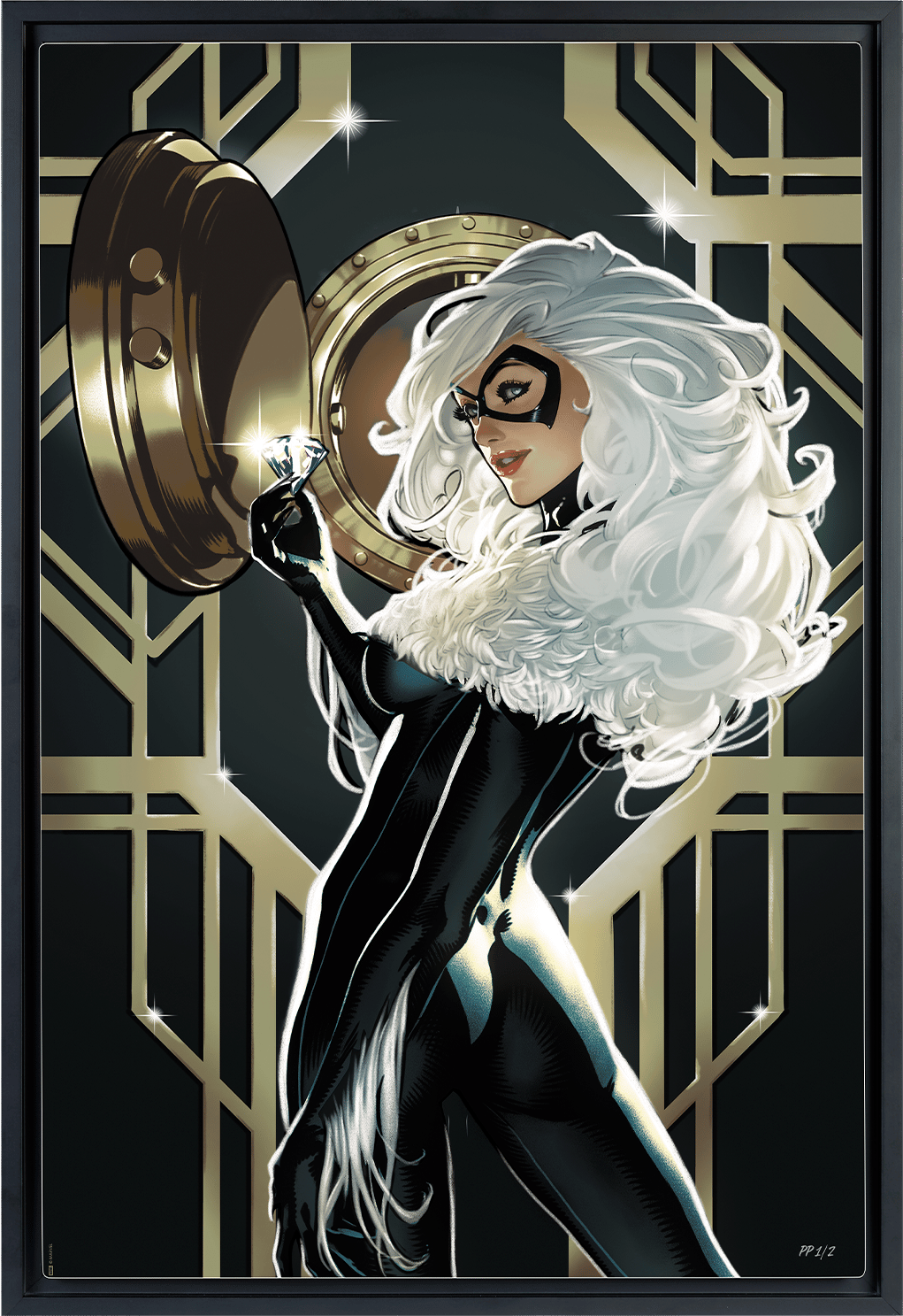Marvel Black Cat Art Print  Exclusive Edition View 5
