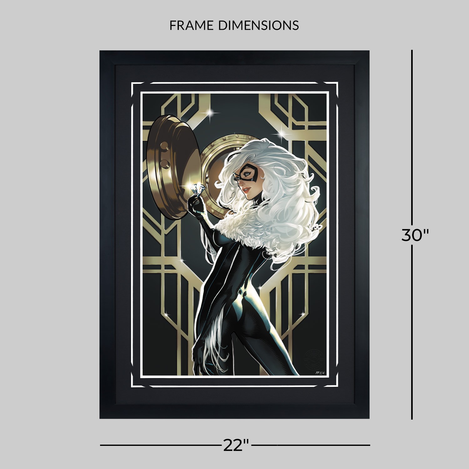 Marvel Black Cat Art Print  Exclusive Edition View 2