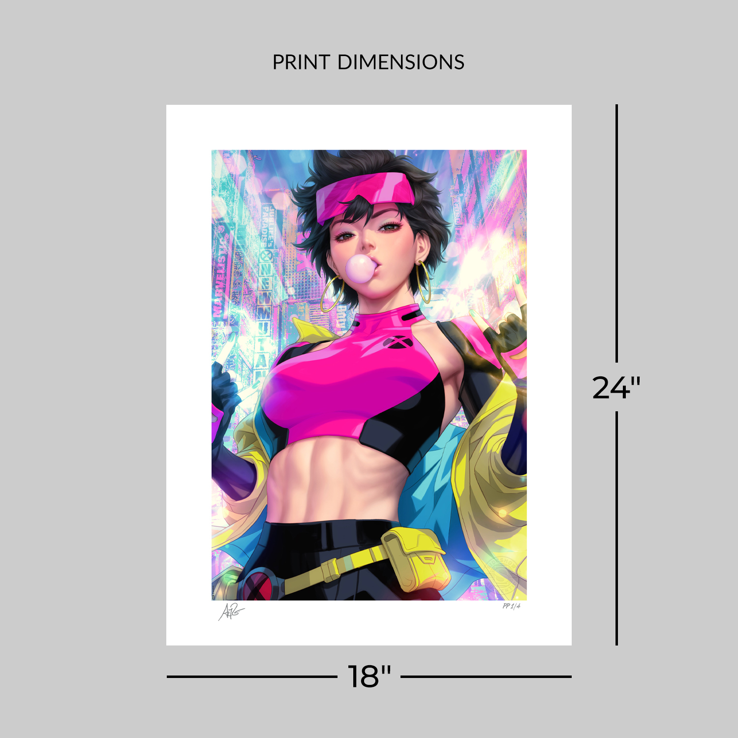 Marvel Jubilee Art Print  Exclusive Edition View 2