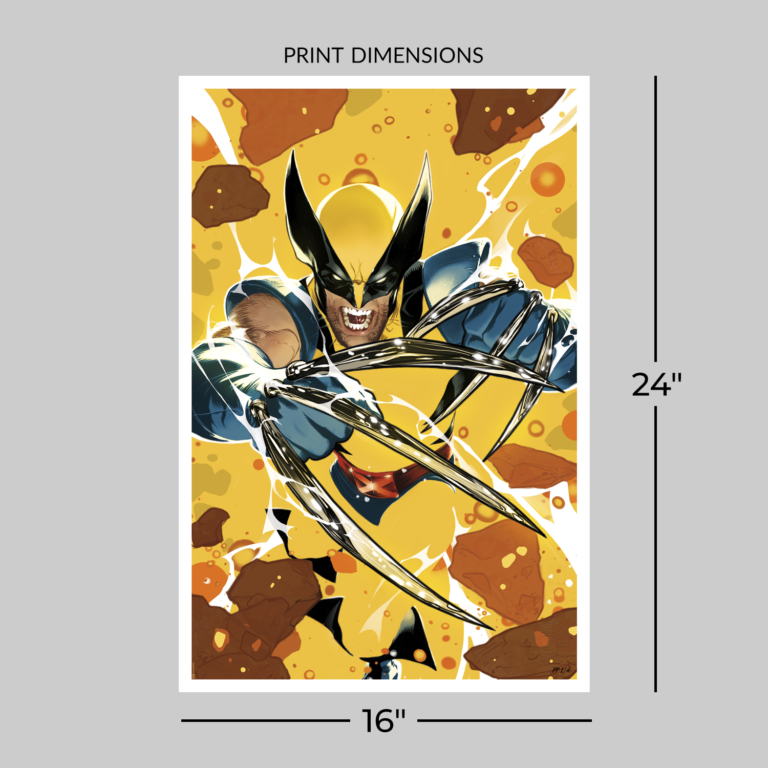 Marvel Wolverine Art Print  Exclusive Edition View 2