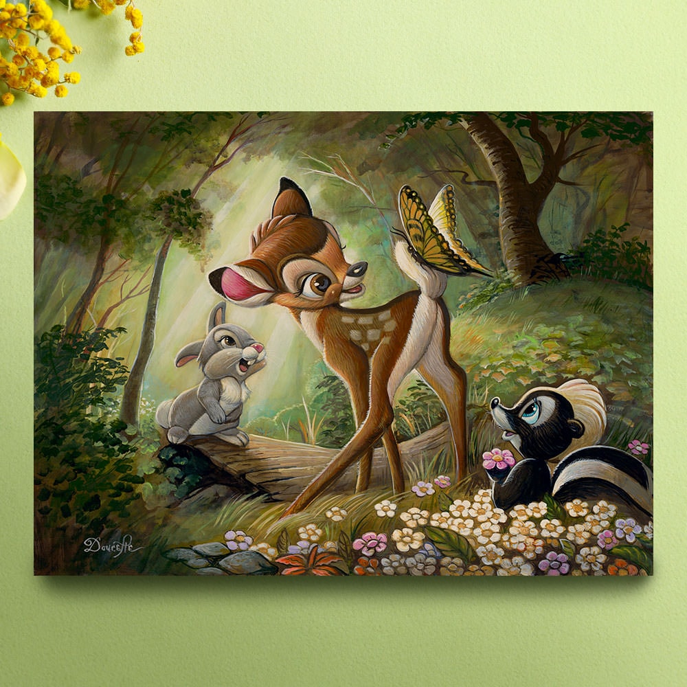 Disney Bambi's First Butterfly Art Print  View 1