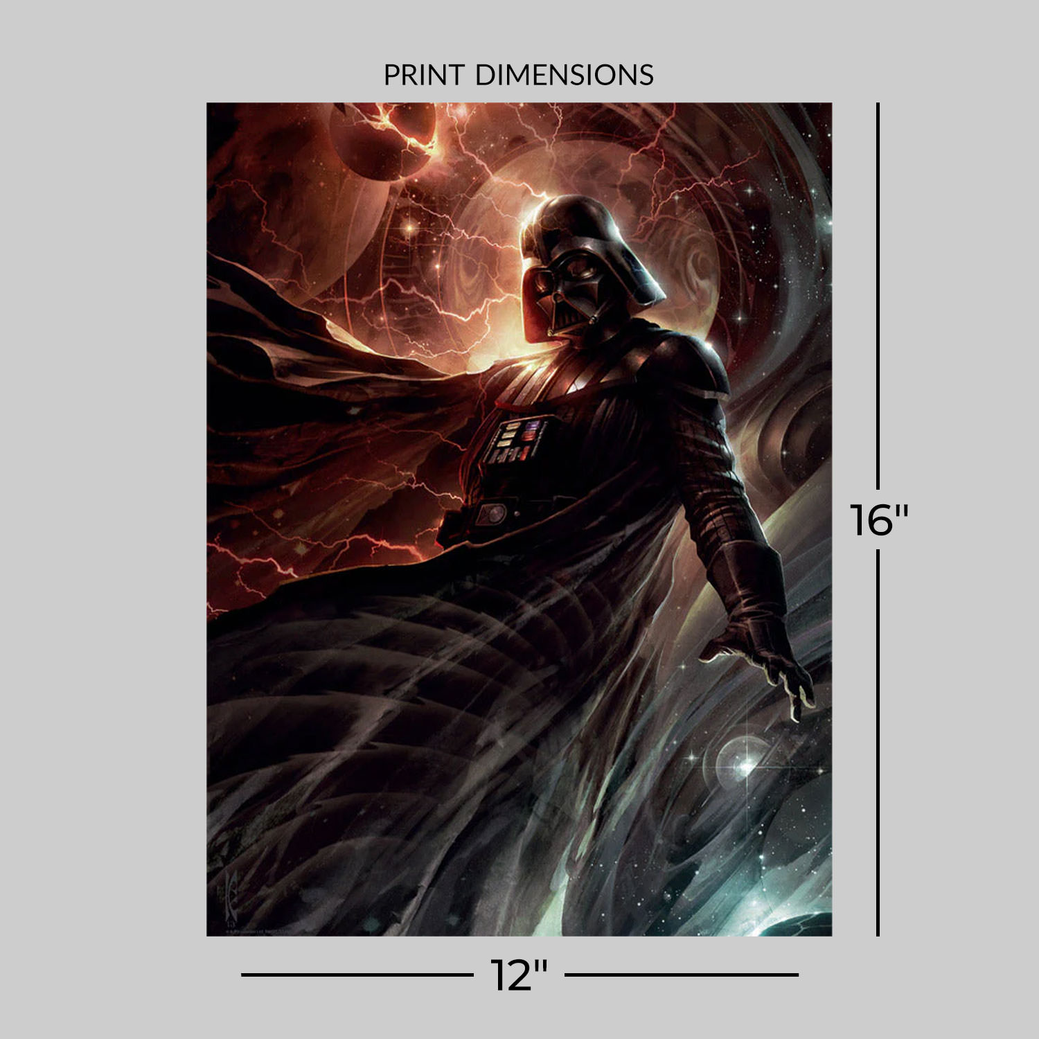 Star Wars Center of the Storm Art Print  View 2