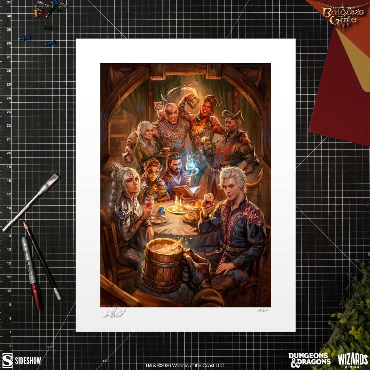 Baldur's Gate Baldur's Gate III: The Elfsong Tavern Art Print  Exclusive Edition View 1