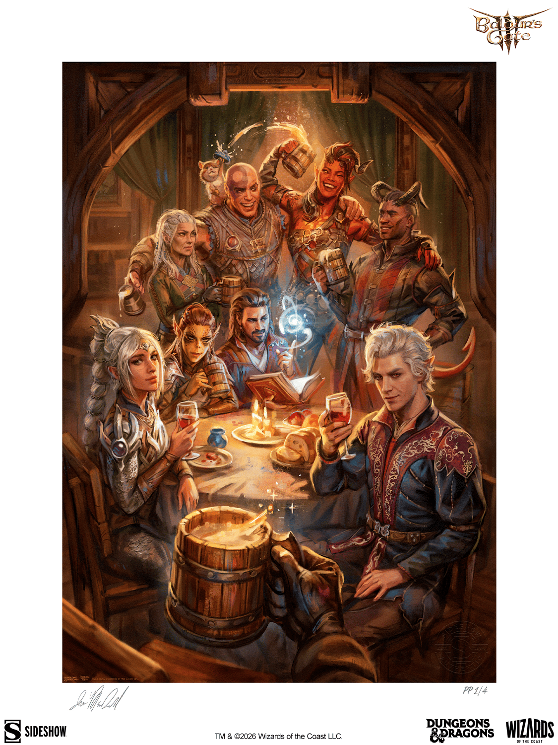 Baldur's Gate Baldur's Gate III: The Elfsong Tavern Art Print  Exclusive Edition View 6