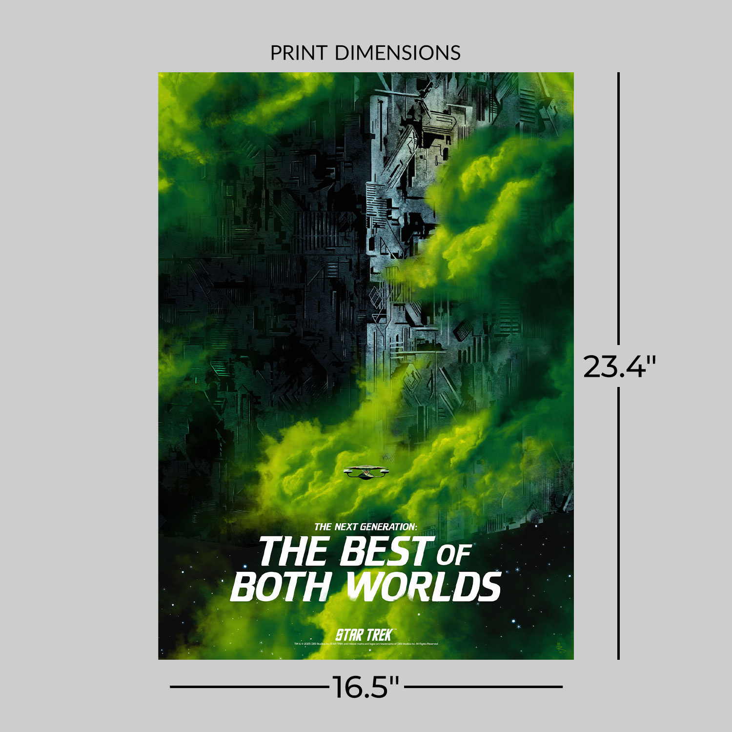 Star Trek Star Trek: The Next Generation - The Best of Both Worlds Art Print  View 2