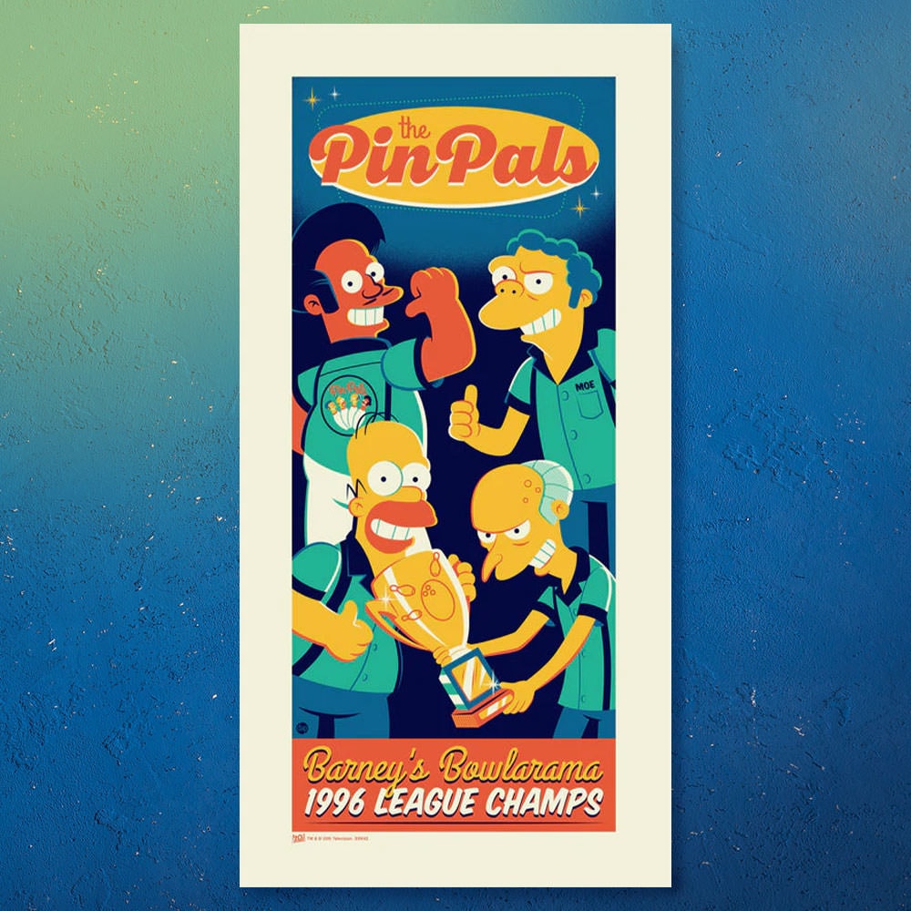 The Simpsons Pin Pals Art Print  View 1