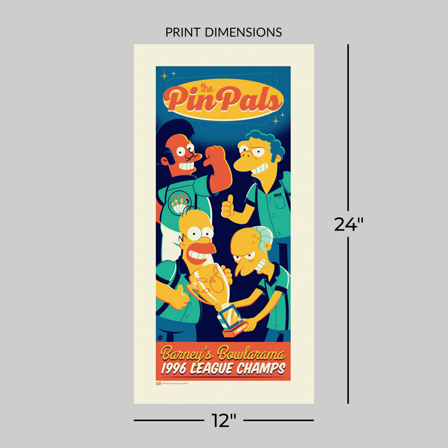 The Simpsons Pin Pals Art Print  View 2