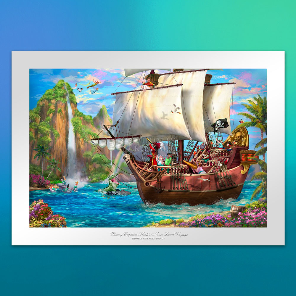 Disney Captain Hook's Never Land Voyage Art Print  View 1