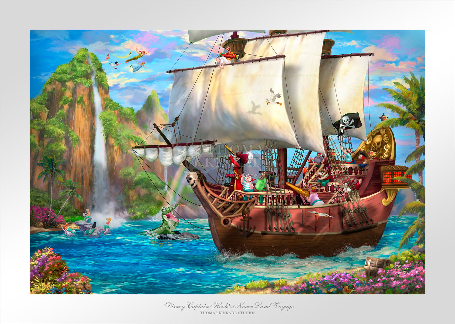Disney Captain Hook's Never Land Voyage Art Print  View 5