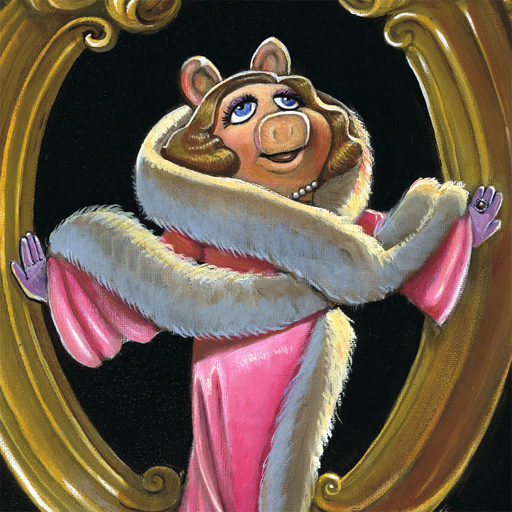 Disney Glam Miss Piggy Art Print  View 4