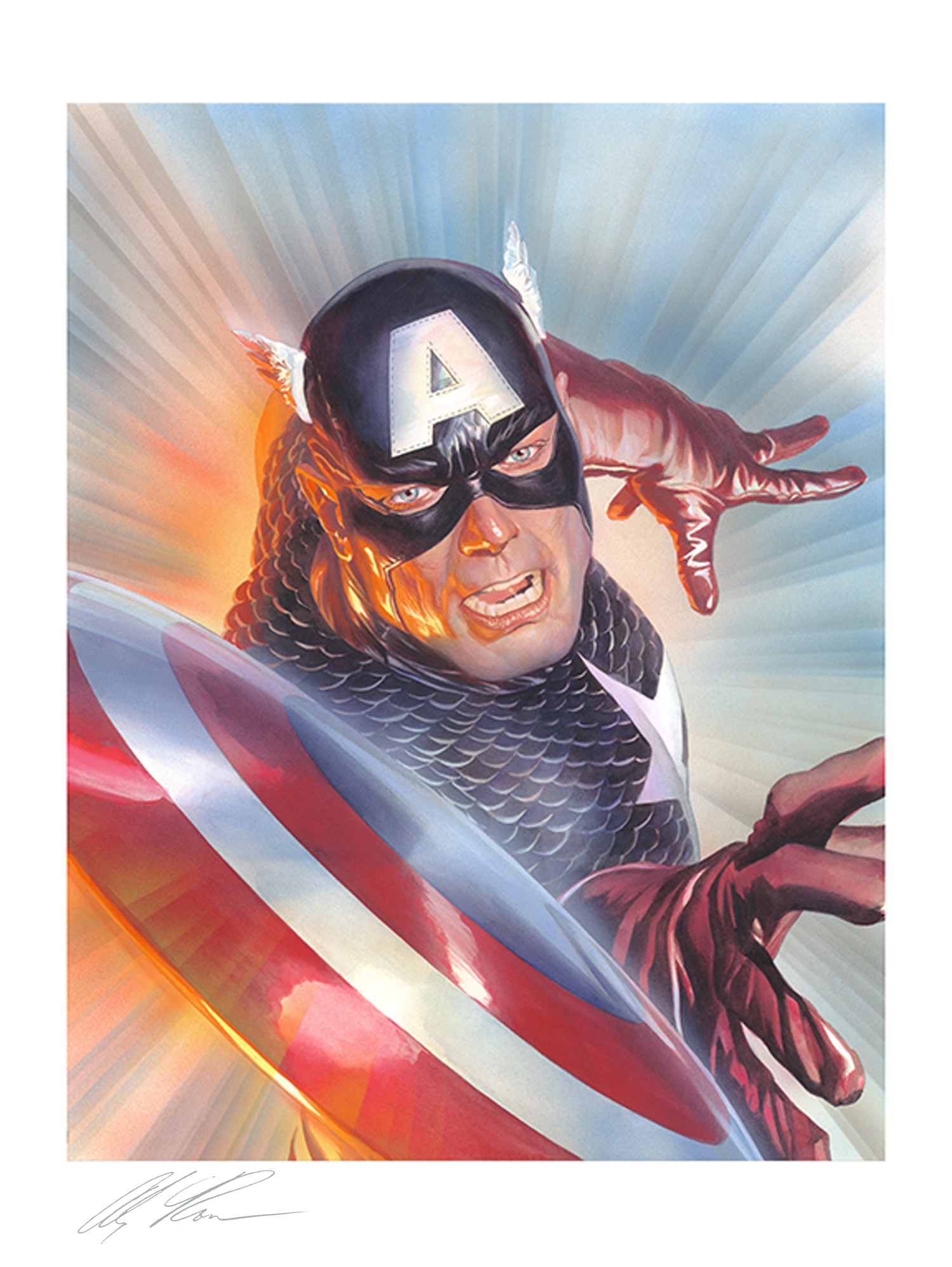 Marvel Marvelocity: Captain America Art Print  View 5