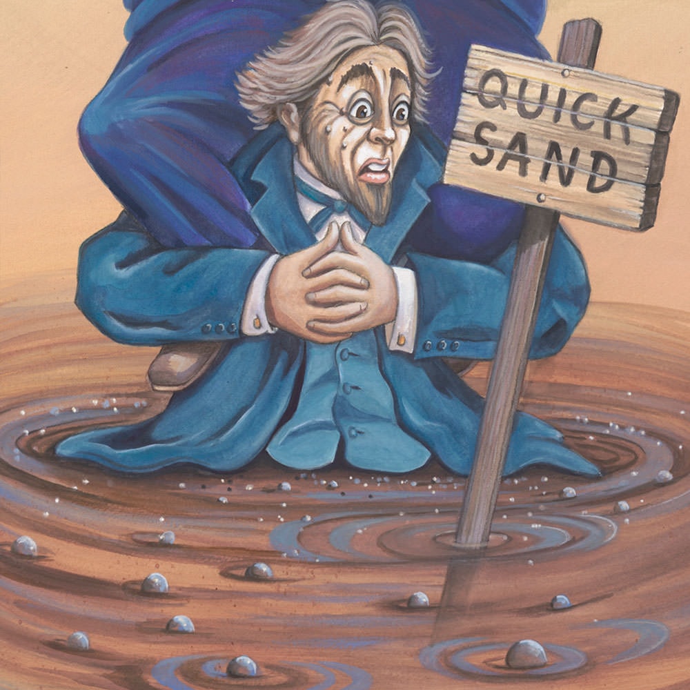 Disney Stretching Portrait: The Quicksand Men Art Print  View 5