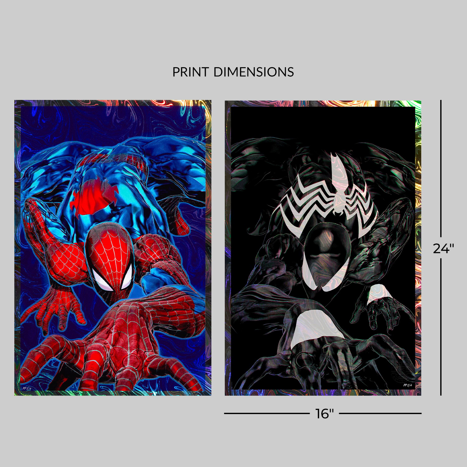 Marvel Spider-Man ’94 Fine Art Print Deluxe Set Art Print  Exclusive Edition View 2