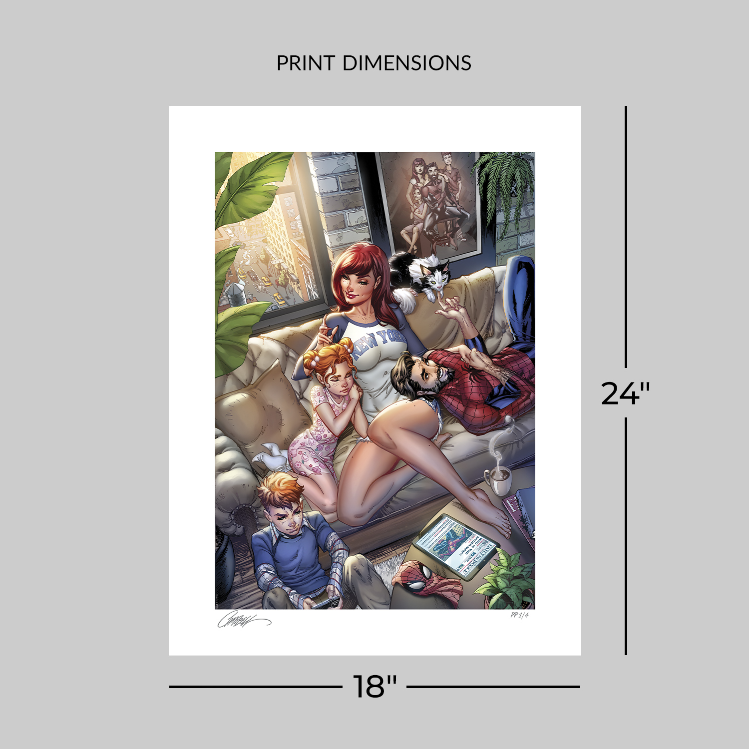 Marvel Ultimate Spider-Man: One Happy Family Art Print  Exclusive Edition View 2