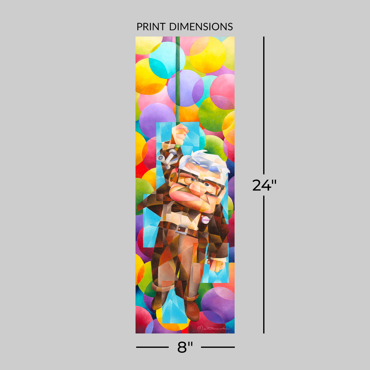 Disney Up Goes Carl Art Print  View 2