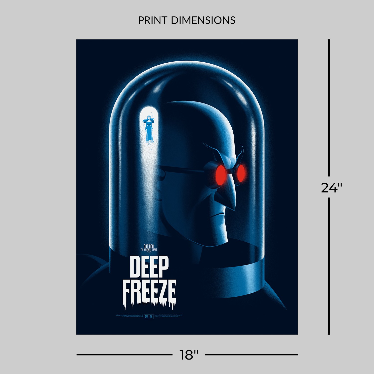DC Comics Batman The Animated Series: Deep Freeze Art Print  Exclusive Edition View 2