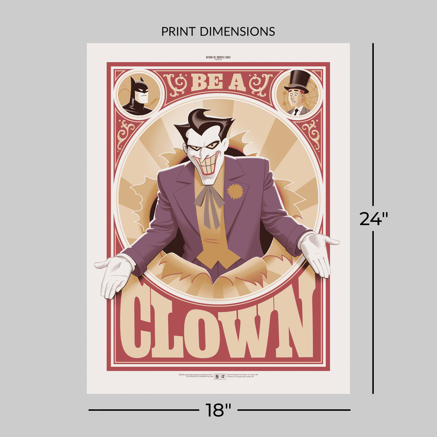 DC Comics Batman™ The Animated Series: Be A Clown Art Print  Exclusive Edition View 2