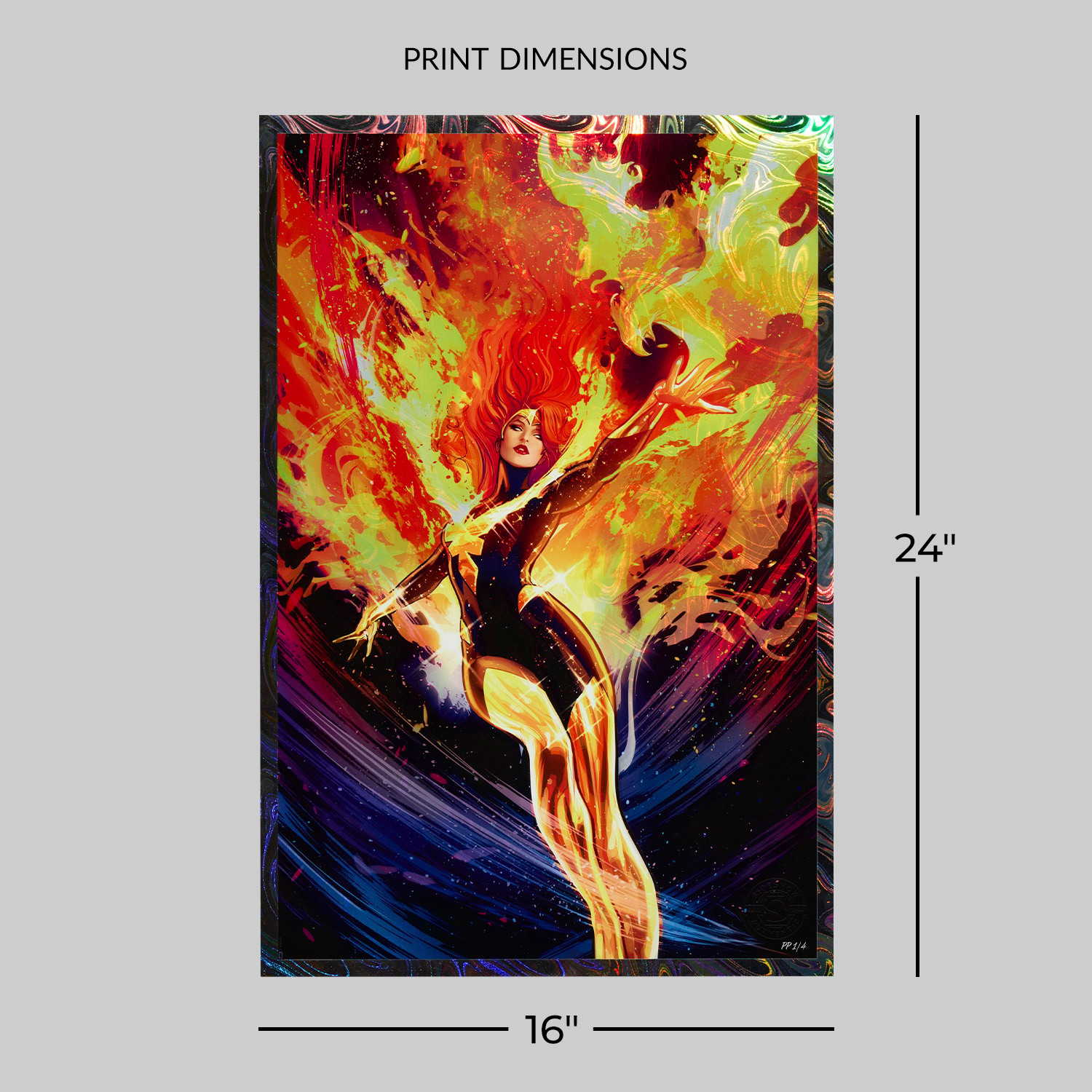 Marvel Phoenix Art Print  Exclusive Edition View 2