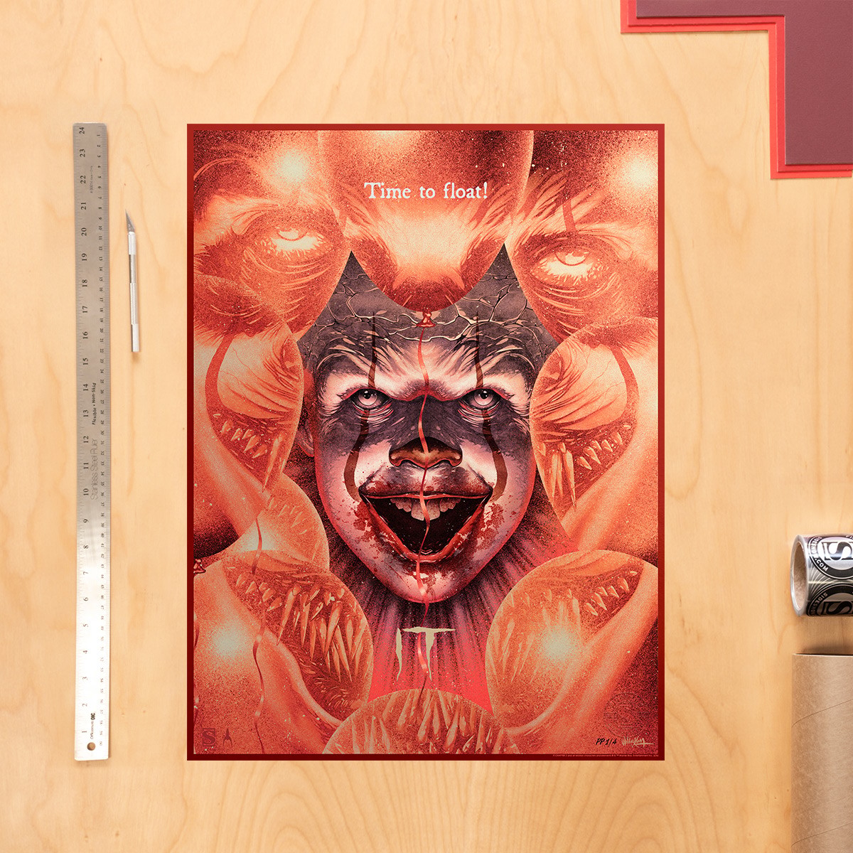 It IT: Time to Float Deadlights Variant Movie Poster  Exclusive Edition View 3