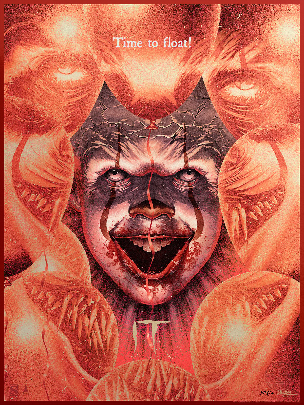 It IT: Time to Float Deadlights Variant Movie Poster  Exclusive Edition View 5