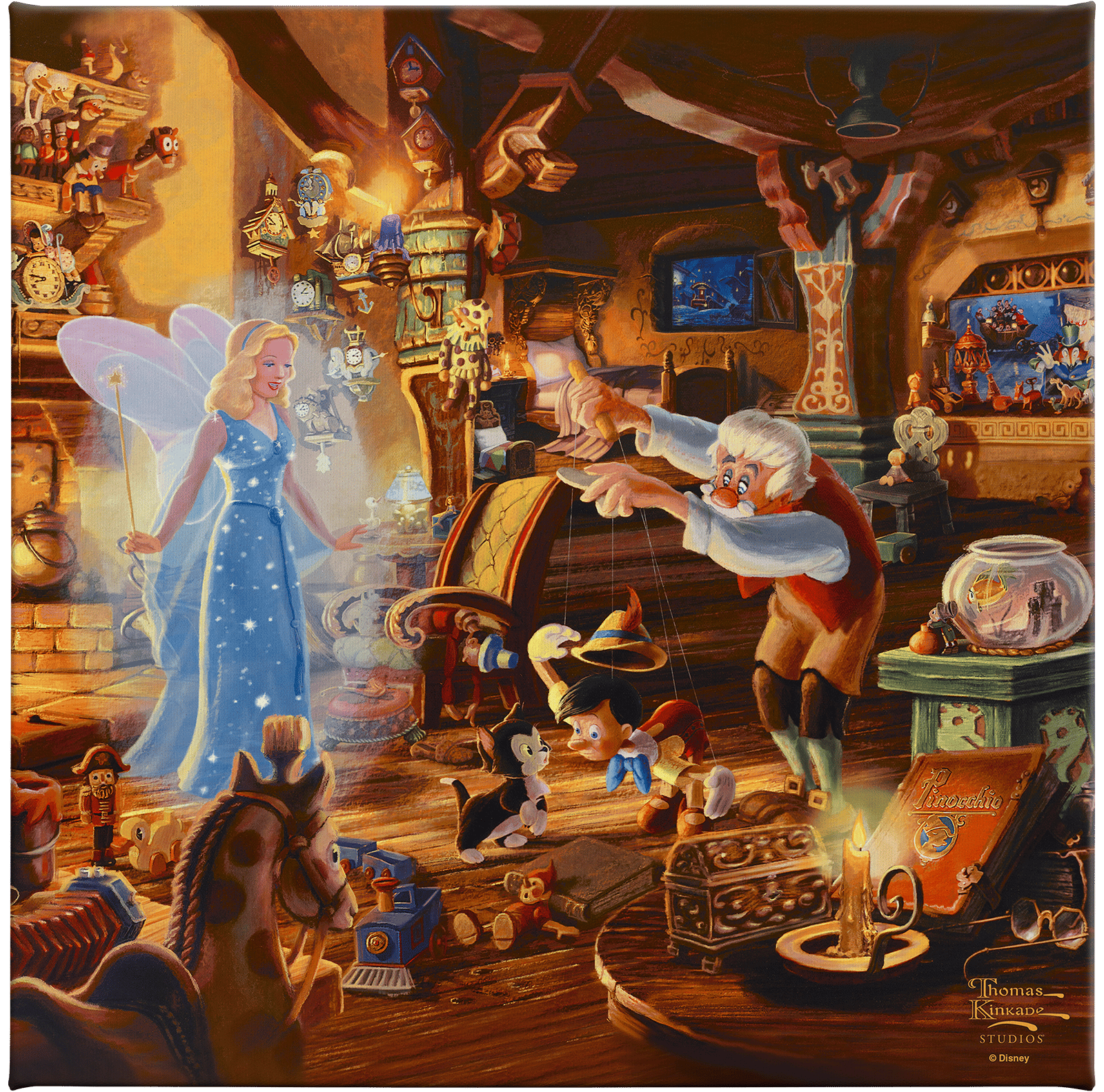 Disney Geppetto's Pinocchio Art Print  View 6