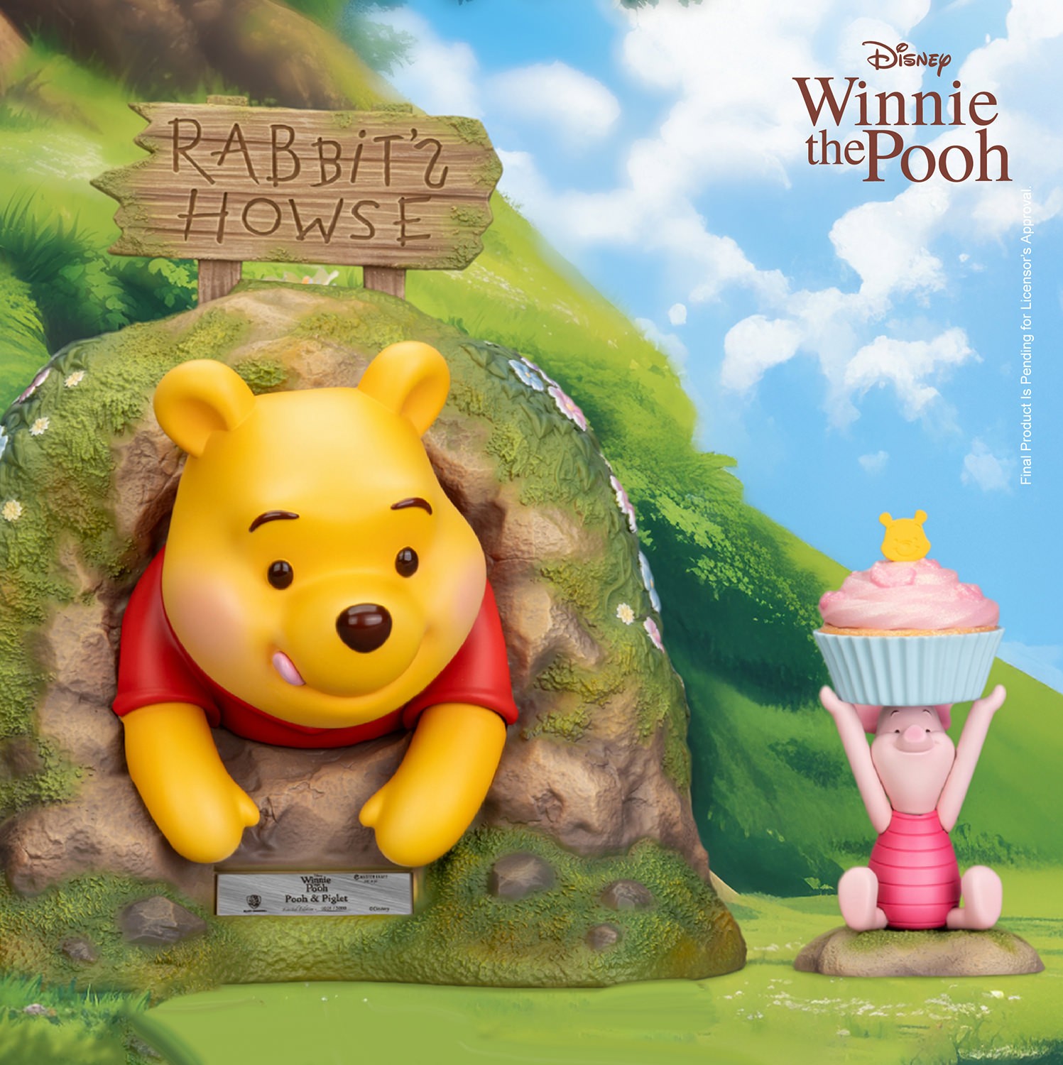 Disney Pooh & Piglet Statues  (Prototype Shown) View 1