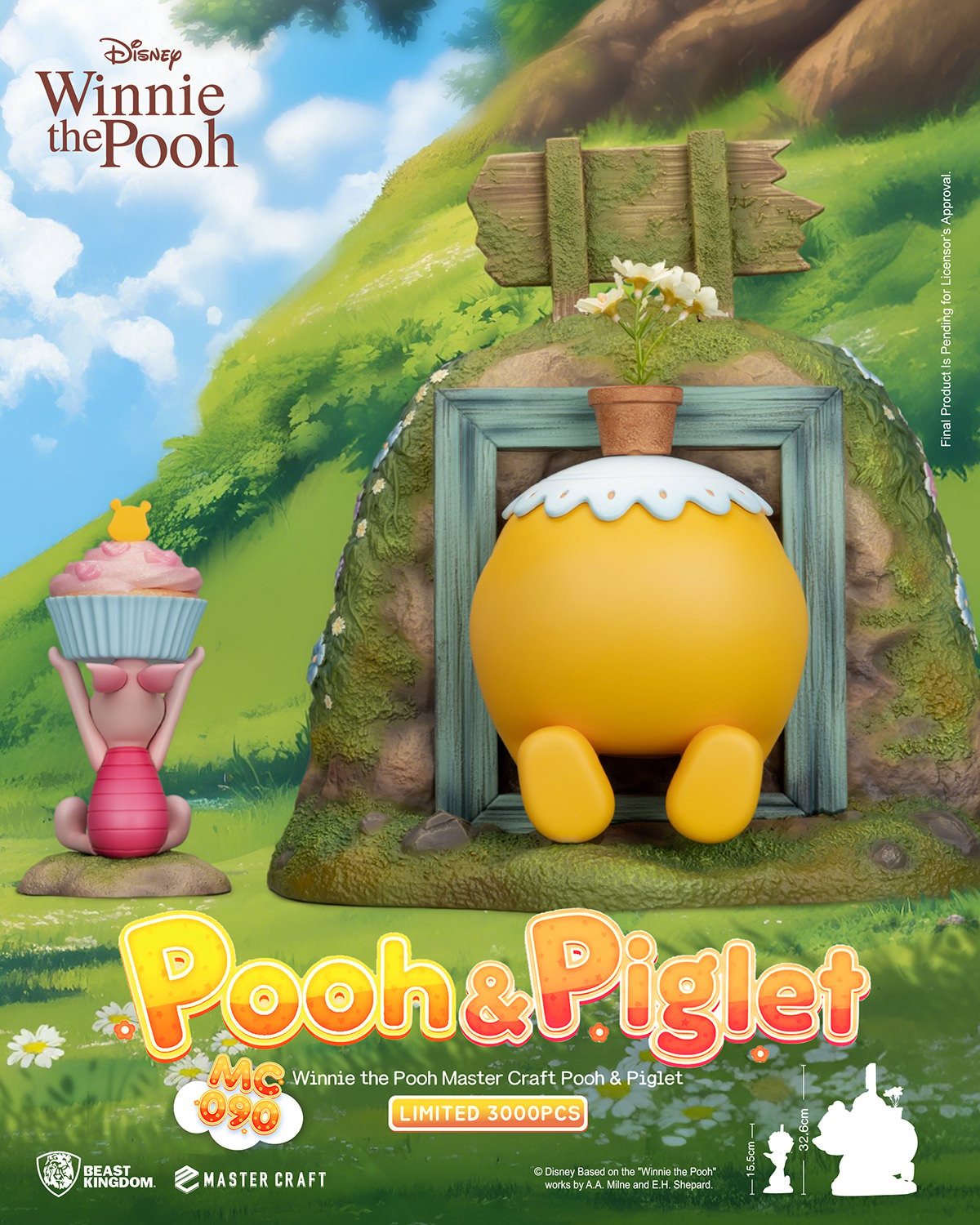 Disney Pooh & Piglet Statues  (Prototype Shown) View 8