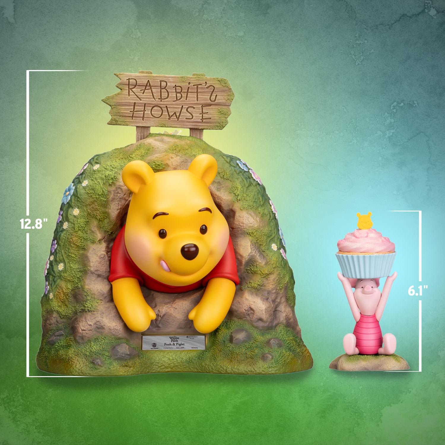 Disney Pooh & Piglet Statues  (Prototype Shown) View 2