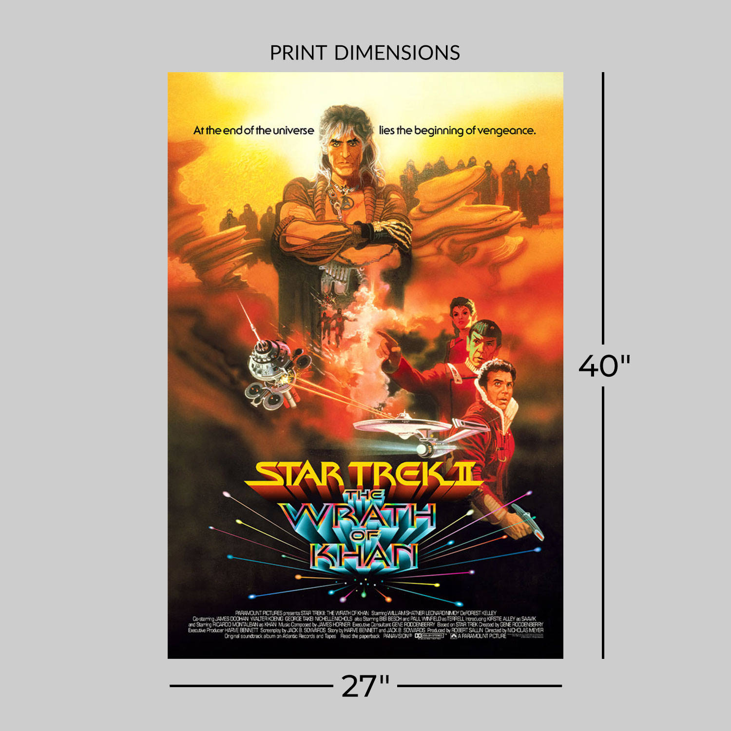 Star Trek Star Trek II: The Wrath of Khan (One Sheet) Movie Poster  View 2