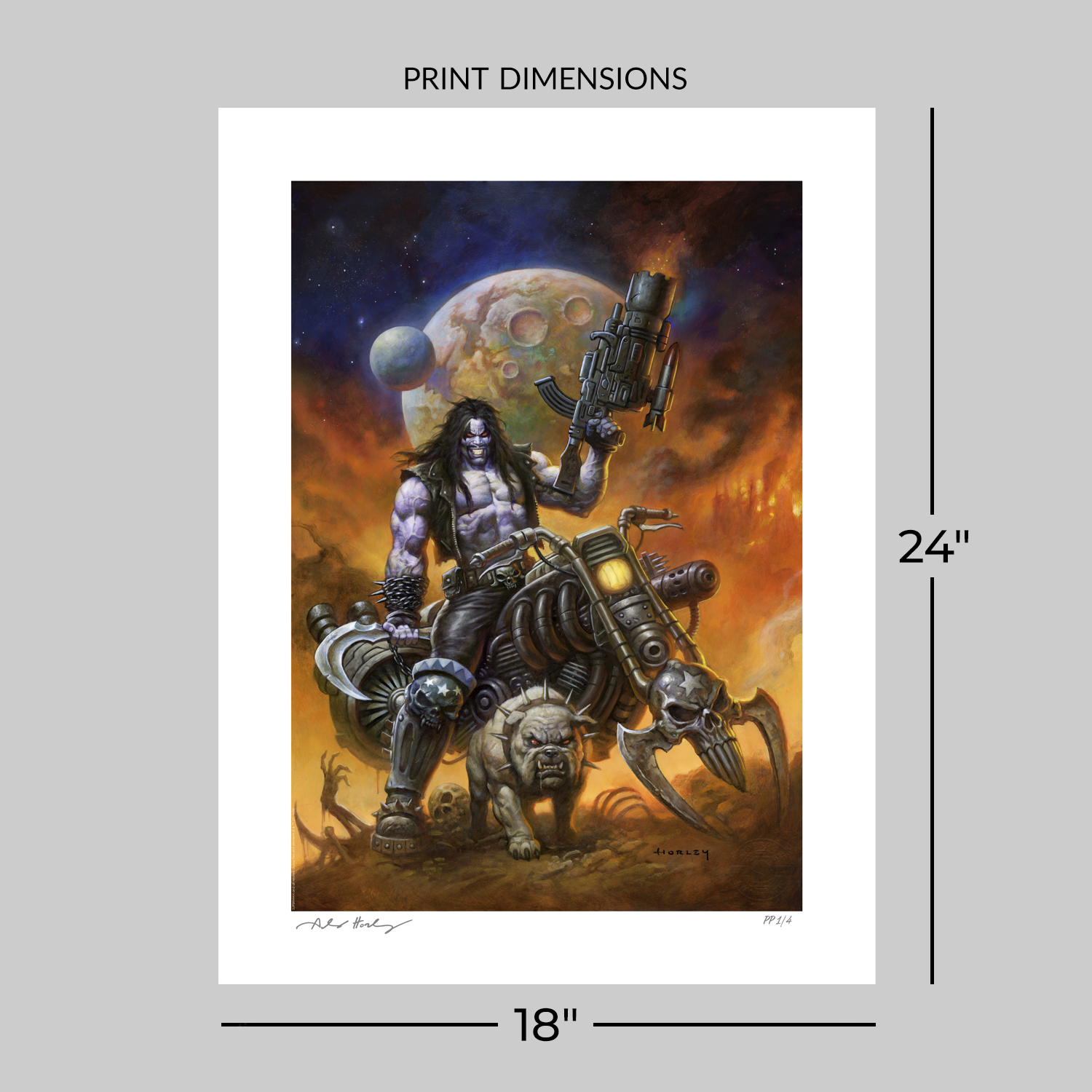 DC Comics Lobo™: The Main Man Art Print  Exclusive Edition View 2