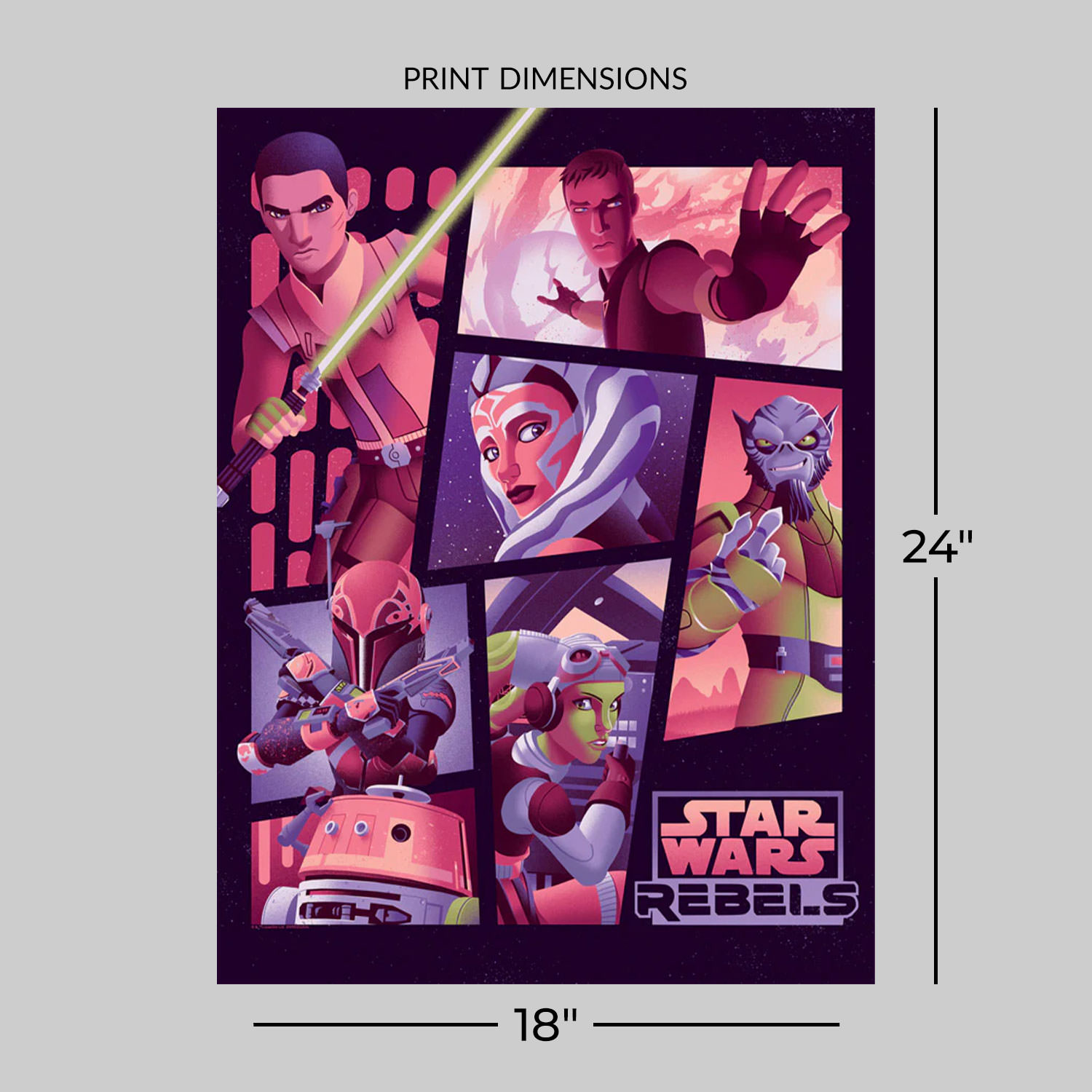 Star Wars Space Family Art Print  View 2