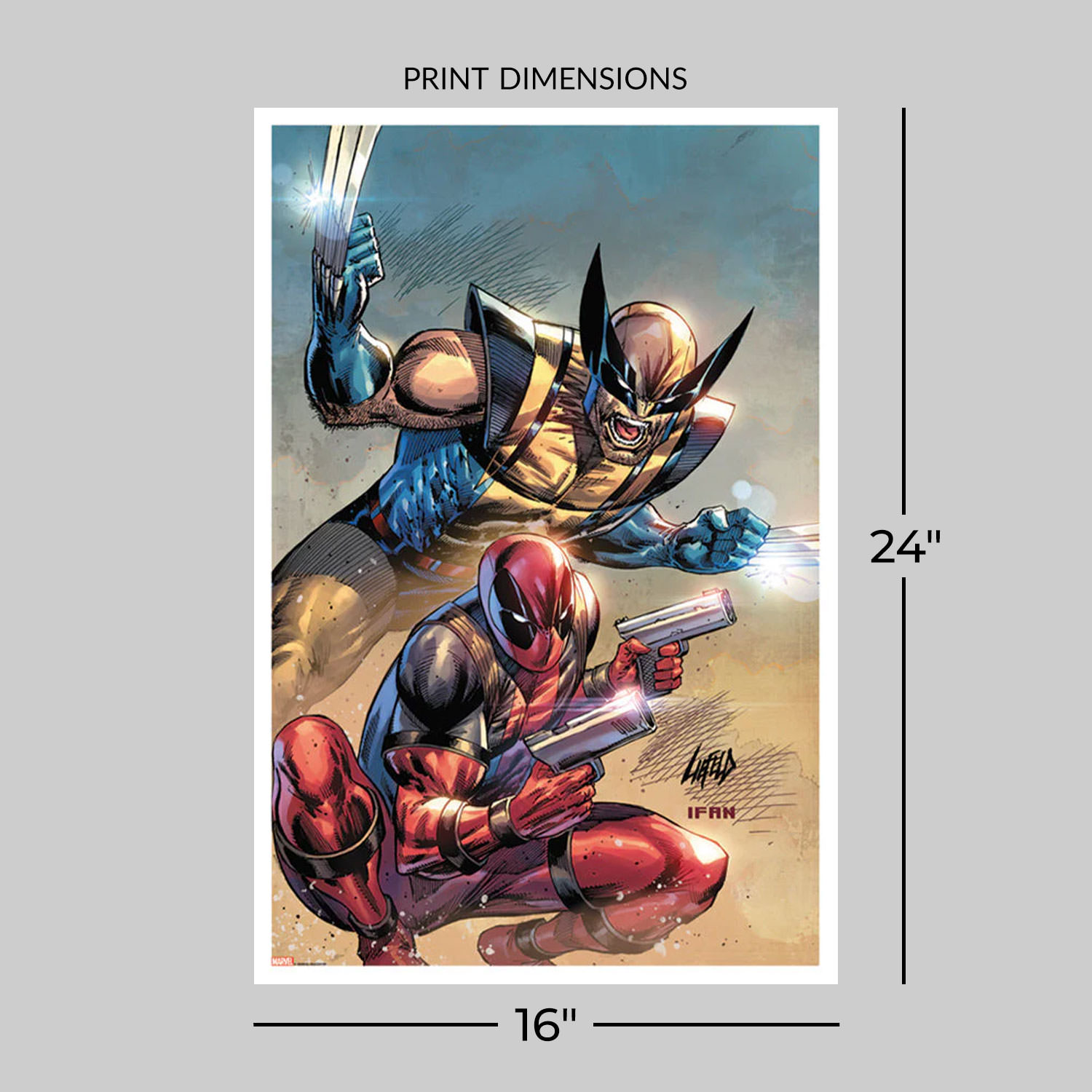 Marvel Deadpool: Badder Blood #1 Variant C Art Print  View 2