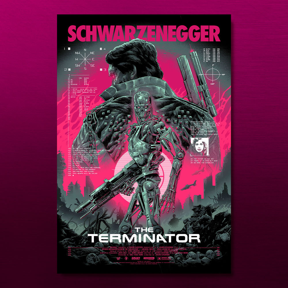 Terminator The Terminator Tech Noir Variant Movie Poster  View 1