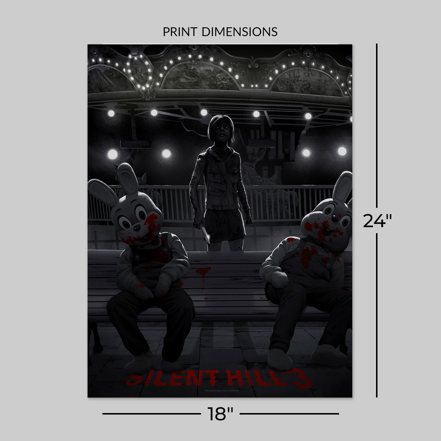 Silent Hill Silent Hill 3 (Mono Edition) Art Print  View 2
