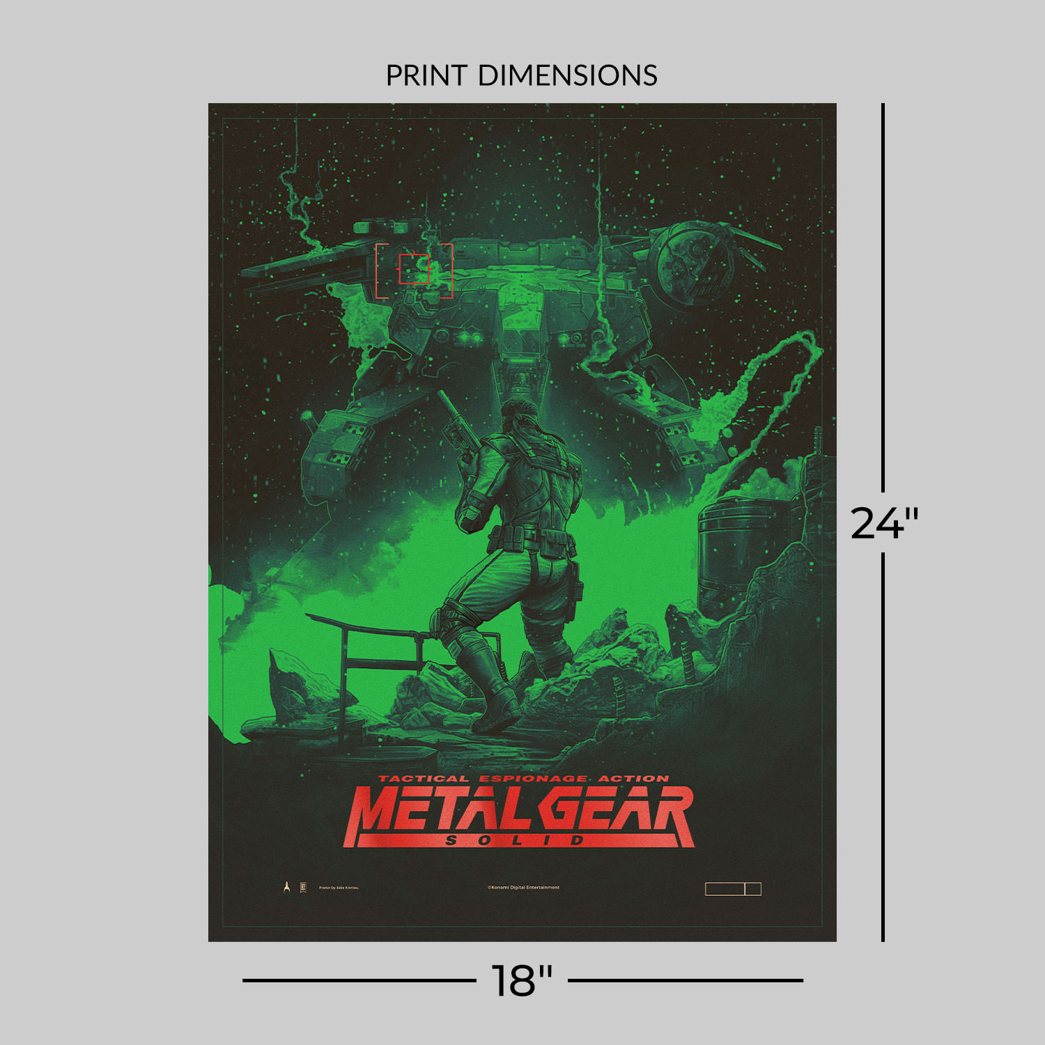 Metal Gear Solid Metal Gear Solid CODEC Green Variant Art Print  View 2