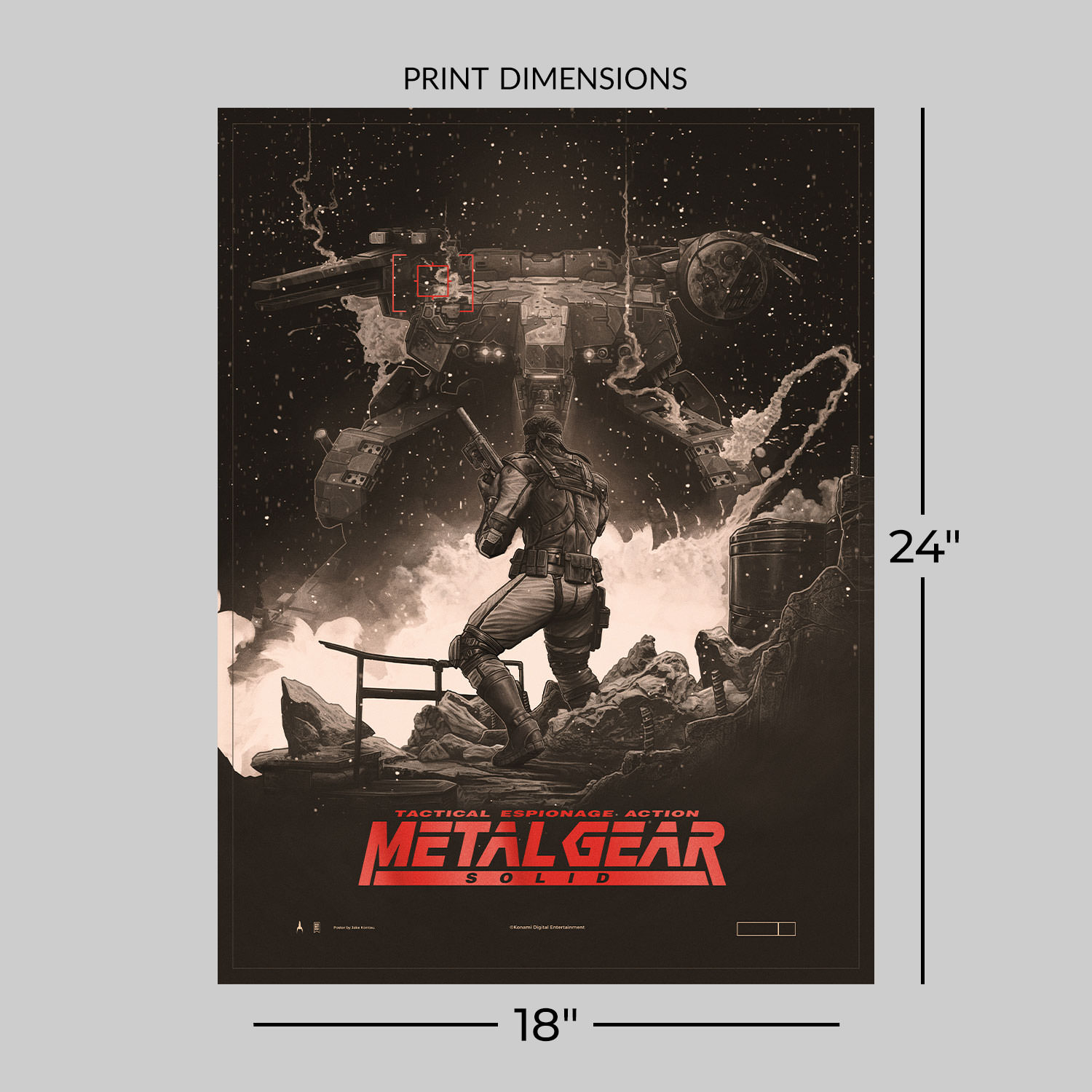 Metal Gear Solid Metal Gear Solid Art Print  View 2