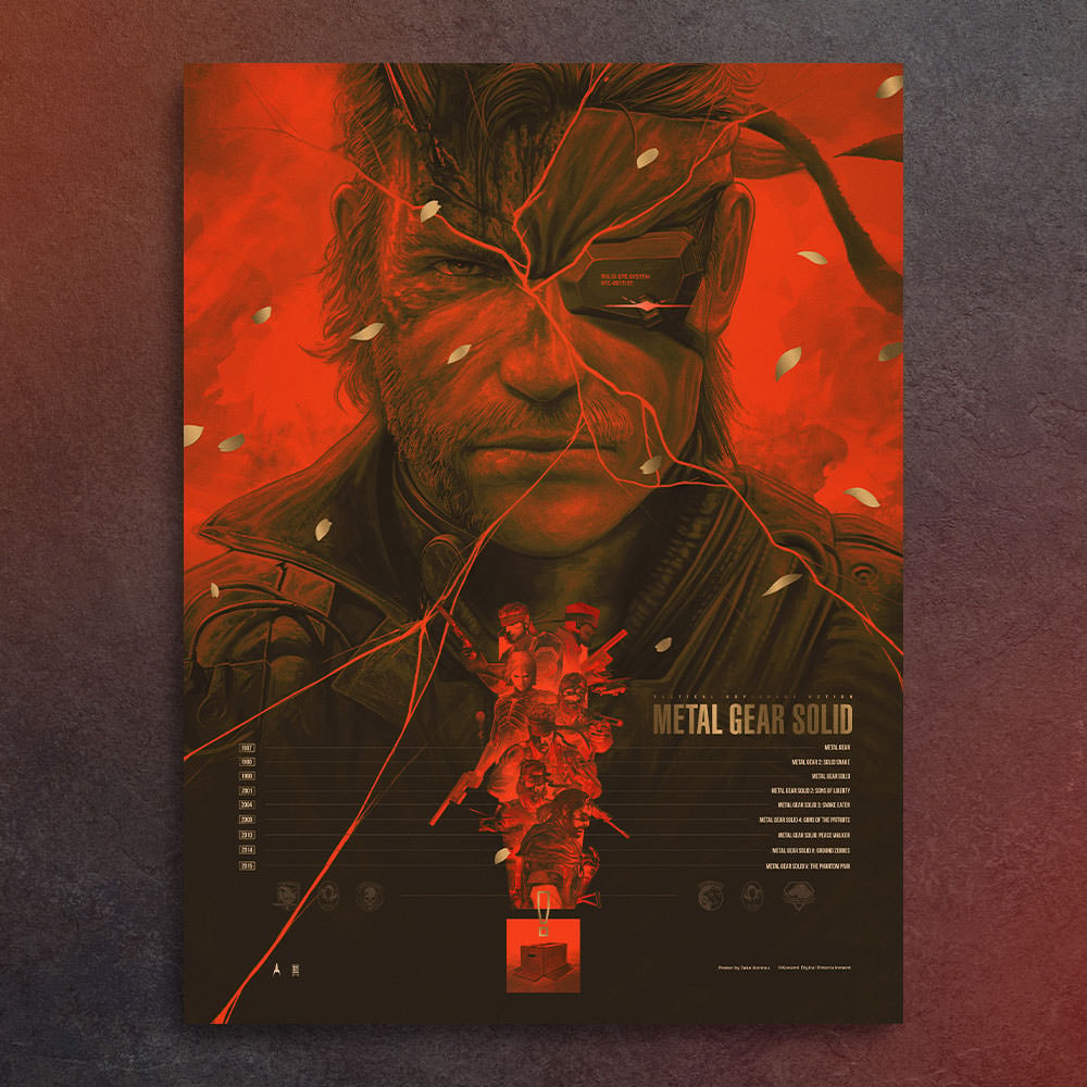 Metal Gear Solid Metal Gear Solid Legacy Alert Gold Variant Art Print  View 1