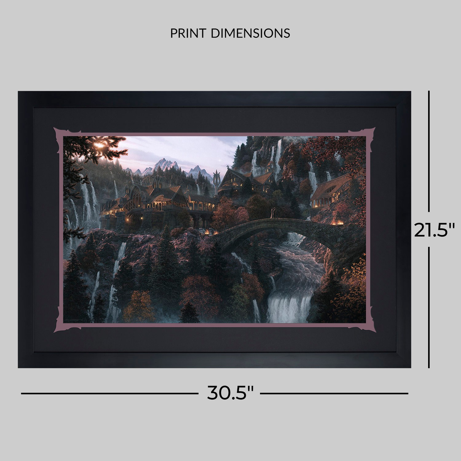 The Lord of the Rings At the Bridge of Rivendell: A hope re-kindled Art Print  View 2
