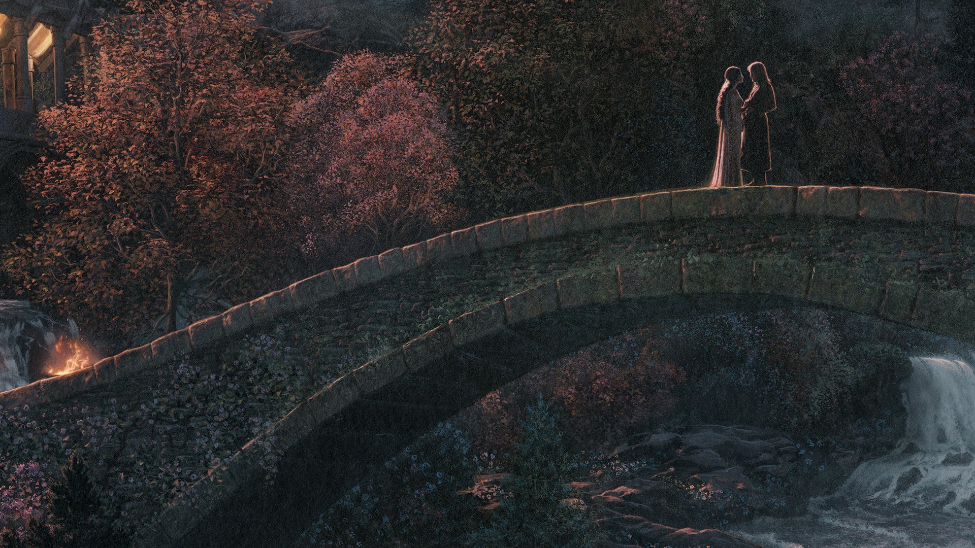 The Lord of the Rings At the Bridge of Rivendell: A hope re-kindled Art Print  View 6
