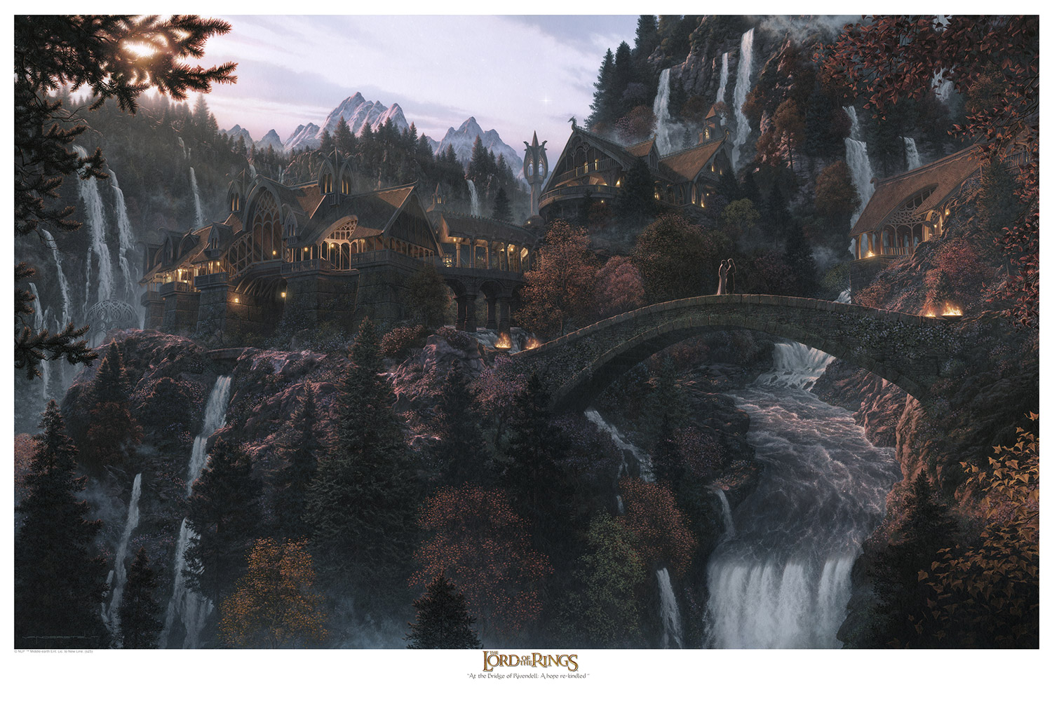 The Lord of the Rings At the Bridge of Rivendell: A hope re-kindled Art Print  View 7