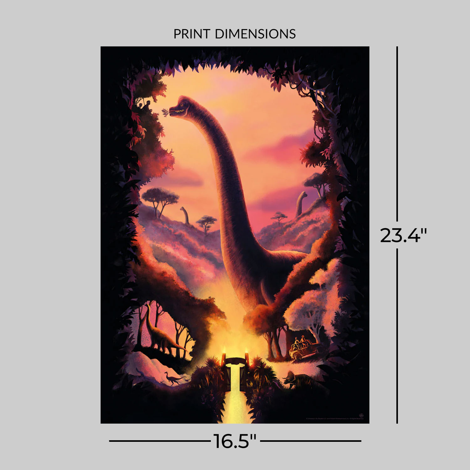 Jurassic Park Jurassic Park - Brachiosaurus Art Print  View 2