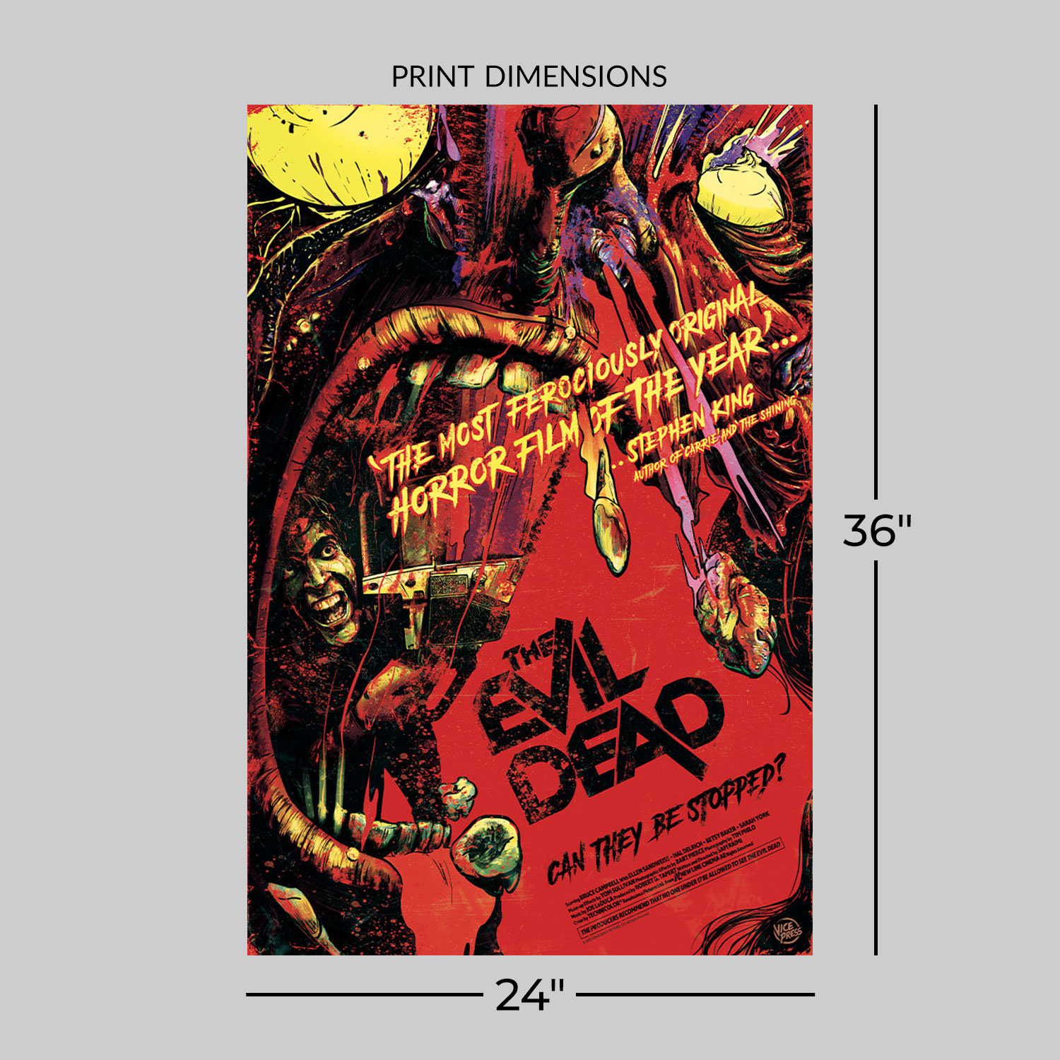 The Evil Dead The Evil Dead Movie Poster  View 2
