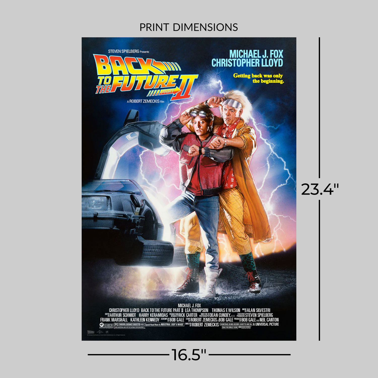 Back to the Future Back to the Future Part II Movie Poster  View 2