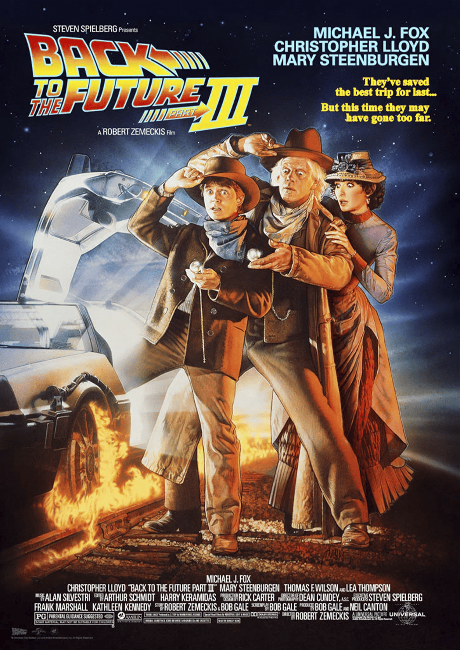 Back to the Future Back to the Future Part III Movie Poster  View 3