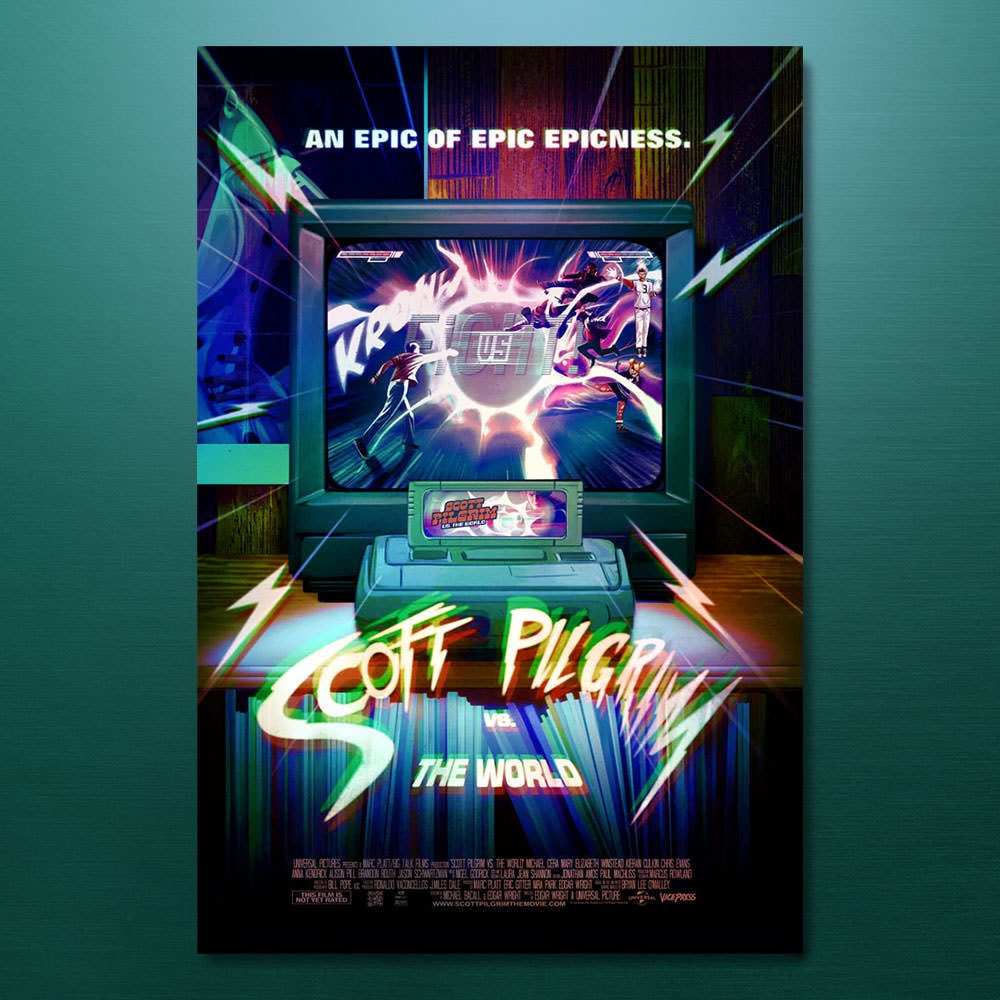 Scott Pilgrim Scott Pilgrim Vs the World Foil Edition Movie Poster  View 1
