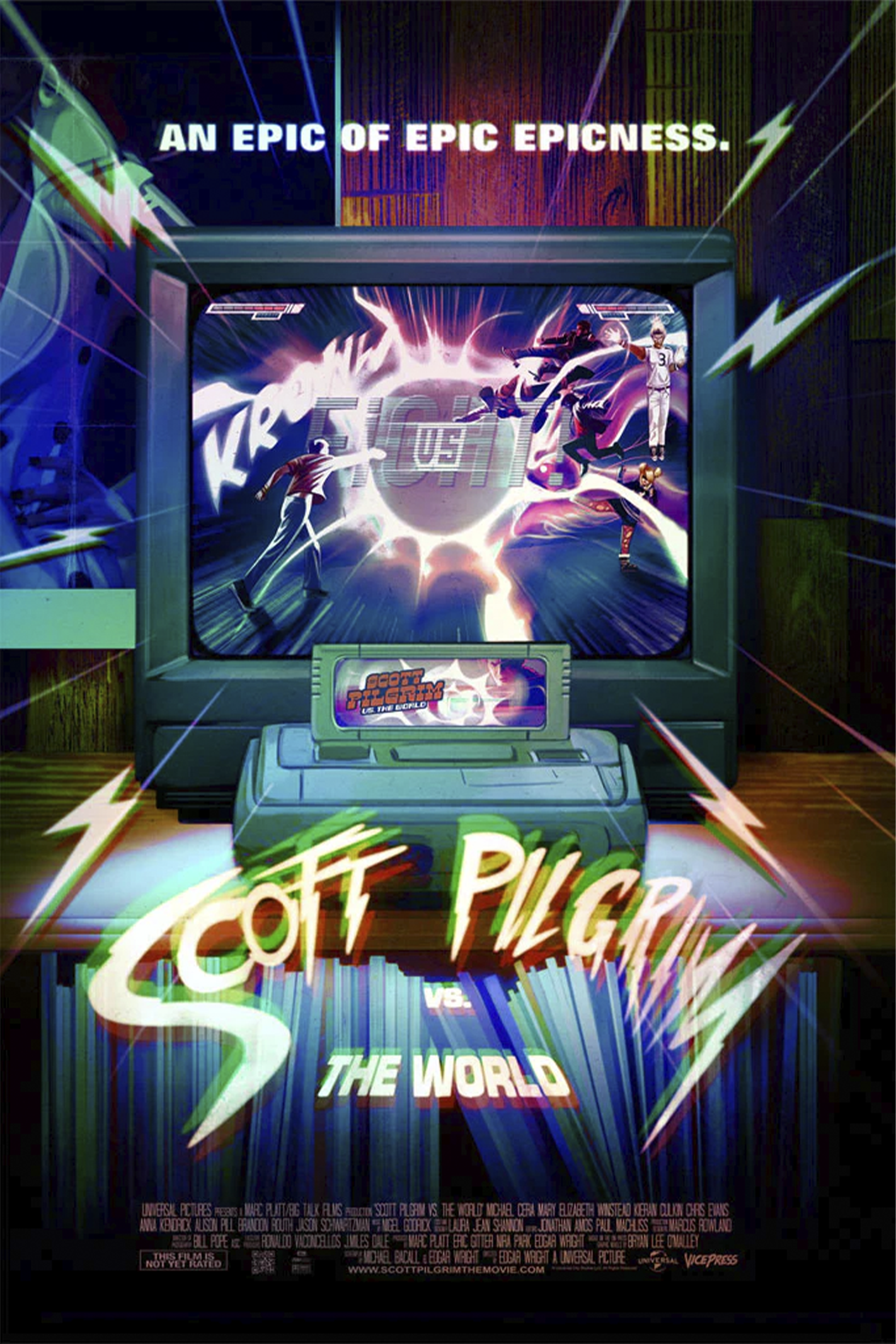 Scott Pilgrim Scott Pilgrim Vs the World Foil Edition Movie Poster  View 3