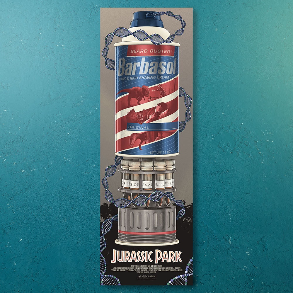 Jurassic Park Jurassic Park Variant Movie Poster  View 1